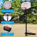 43 Inch Indoor Outdoor Height Adjustable Basketball Hoop by LJGDeals