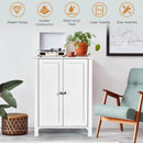 2-Door Bathroom Floor Storage Cabinet Space Saver Organizer by LJGDeals