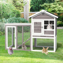 2-Story Wooden Rabbit Hutch with Running Area by LJGDeals