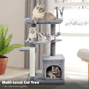 Cat Tree with Perch and Hanging Ball for Indoor Activity Play and Rest by LJGDeals