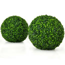 Artificial Boxwood Topiary Ball Tree Set - 15.7 Inch (2 Pieces) by LJGDeals