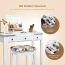 Vanity Dressing Table Set with Flip Top Mirror and 3 Drawers by LJGDeals