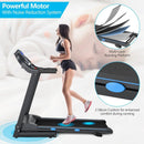 2.25 HP Folding Electric Motorized Power Treadmill with Blue Backlit LCD Display by LJGDeals