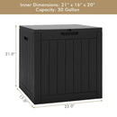 30 Gallon Deck Box Storage Container Seating Tools by LJGDeals