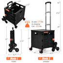 Costway Foldable Utility Cart for Travel and Shopping by LJGDeals