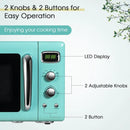 0.9 Cu.ft Retro Countertop Compact Microwave Oven by LJGDeals