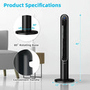 42 Inch 80 Degree Tower Fan with Smart Display Panel and Remote Control by LJGDeals