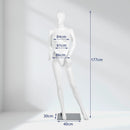 5.8 ft Plastic Female Mannequin Adjustable Detachable Manikin with Metal Stand by LJGDeals