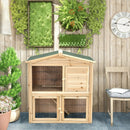 35 Inch Wooden Chicken Coop with Ramp by LJGDeals