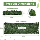 118 x 39 Inch Artificial Ivy Privacy Fence Screen for Fence Decor by LJGDeals