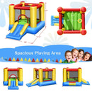 Kids Inflatable Bounce House with Slide and 480W blower by LJGDeals