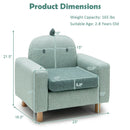 Kids Sofa with Armrest and Thick Cushion by LJGDeals