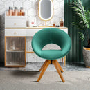 Swivel Accent Chair with Oversized Upholstered Seat for Home Office by LJGDeals