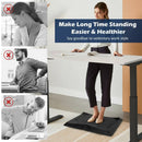 Portable Anti-Fatigue Standing Mat with Massage Point and Diverse Terrain for Office and Home-Black by LJGDeals