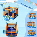 Kids Inflatable Bounce House Magic Castle with Large Jumping Area without Blower by LJGDeals