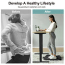 Portable Anti-Fatigue Standing Mat with Massage Points and Diverse Terrain-Black by LJGDeals