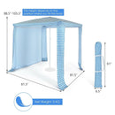 6.6 x 6.6 Feet Foldable and Easy-Setup Beach Canopy With Carry Bag by LJGDeals