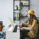 88 Key Full Size Electric Piano Keyboard with Stand 3 Pedals MIDI Function by LJGDeals