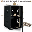 2-tier Litter Hidden Cat House With Anti-toppling Device by LJGDeals