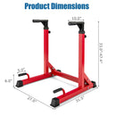 Adjustable Dip Bar with 10 Height Levels by LJGDeals