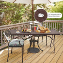 6 Feet Folding Portable Rattan Table with Carrying Handle by LJGDeals