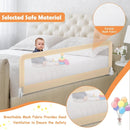 59 Inch Folding Breathable Baby Bed Rail Guard with Safety Strap by LJGDeals