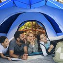 2-in-1 4 Person Instant Pop-up Waterproof Camping Tent-Blue by LJGDeals