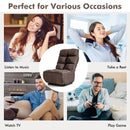 360-Degree Swivel Folding Floor Chair with 6 Adjustable Positions by LJGDeals
