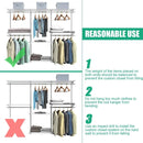 Adjustable Wall Mounted Closet Rack System with Shelf by LJGDeals