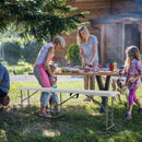 6 Feet Portable Picnic Folding Bench 550 lbs Limited with Carrying Handle by LJGDeals