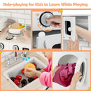 Wooden Kids Kitchen with Washing Machine by LJGDeals