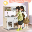 Vintage Play Kitchen Pretend Kids Cooking Playset Toys with Water Dispense by LJGDeals