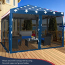 10 FT x 10 FT Pop-Up Canopy Tent Easy Setup Instant Folding Shelter with Mesh Netting by LJGDeals