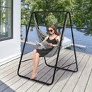 Hanging Padded Hammock Chair with Stand and Heavy Duty Steel by LJGDeals