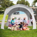 11 x 11 Feet Patio Sun Shade Shelter Canopy Tent Portable UPF 50+ Outdoor Beach-White by LJGDeals