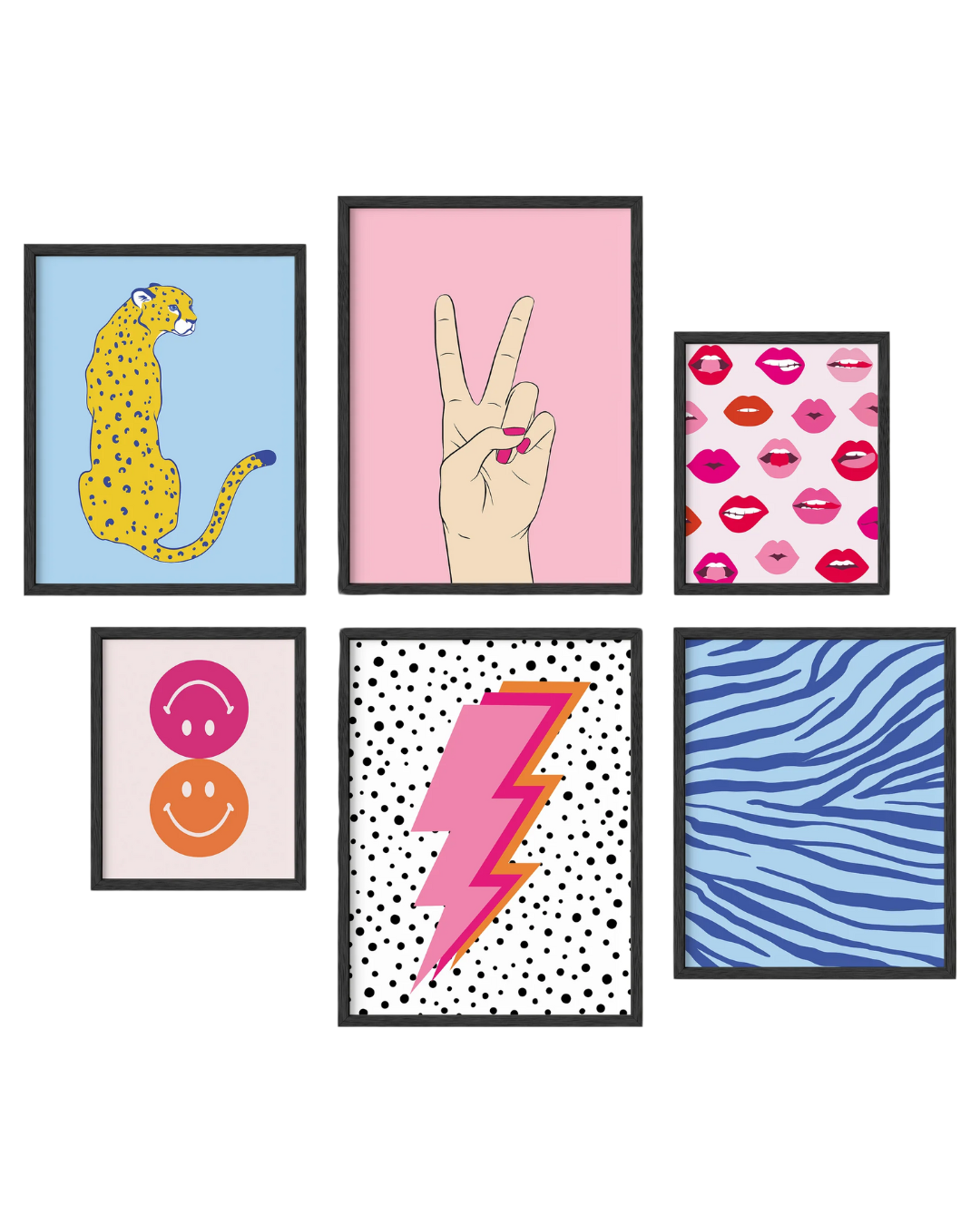 Preppy gallery wall