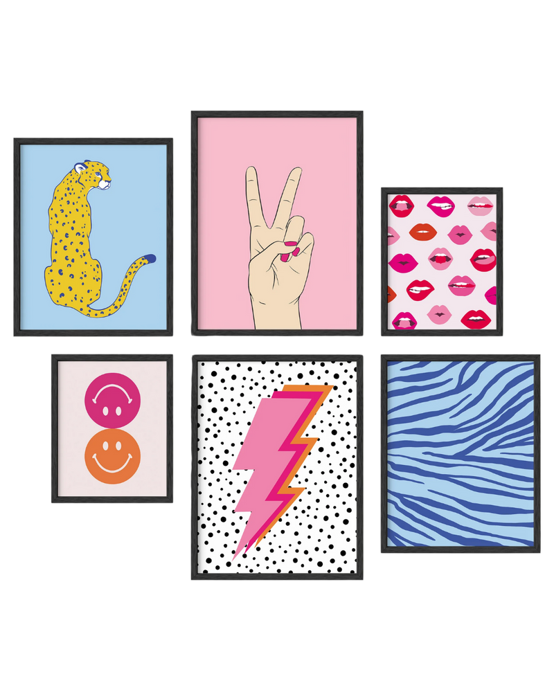 Preppy gallery wall