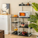 4 Tier Vintage Kitchen Baker's Rack Utility Microwave Stand-Coffee by LJGDeals