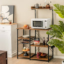 4 Tier Vintage Kitchen Baker's Rack Utility Microwave Stand-Coffee by DirectDeals