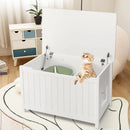 Wooden Cat Litter Box Enclosure with Top Opening Side Table Furniture by LJGDeals