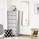 Full Length Wall Mounted Body Mirror with Free Standing Stand-Golden by LJGDeals