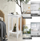 Set of 2 Versatile 2-Tier End Table with Storage Shelf by LJGDeals