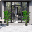 5 Feet Artificial Tree Faux Monstera Deliciosa Plant for Home Indoor and Outdoor by LJGDeals