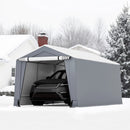 10 x 16/10 x 20 Feet Outdoor Heavy-Duty Carport with 2 Doors by LJGDeals