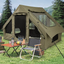 4-6 People Inflatable Camping Tent with 4 Mesh Screen Windows and 2 Doors by LJGDeals