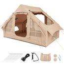 4-6 People Inflatable Camping Tent with 4 Mesh Screen Windows and 2 Doors by LJGDeals