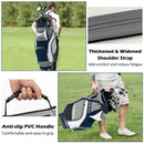 10.5 Inch Golf Stand Bag with 14 Way Dividers and 7 Zippered Pockets by LJGDeals