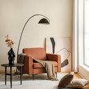 3-Seat Sectional Sofa Couch with Armrest Magazine Pocket and Metal Leg