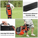 10.5 Inch Golf Stand Bag with 14 Way Dividers and 7 Zippered Pockets by LJGDeals
