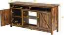 60”Industrial TV Stand Entertainment Center with Shelve and Cabinet-Brown by LJGDeals